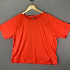 AVIA‎ XXL (20) Womens Activewear Top Orange Short Sleeve Athletic Shirt